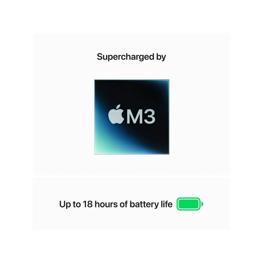 Ноутбук Apple Ультрабук MacBook Air 15.3 2024 15.3” / 8 ГБ / 256 ГБ / M3 / M3 / Black photo 4