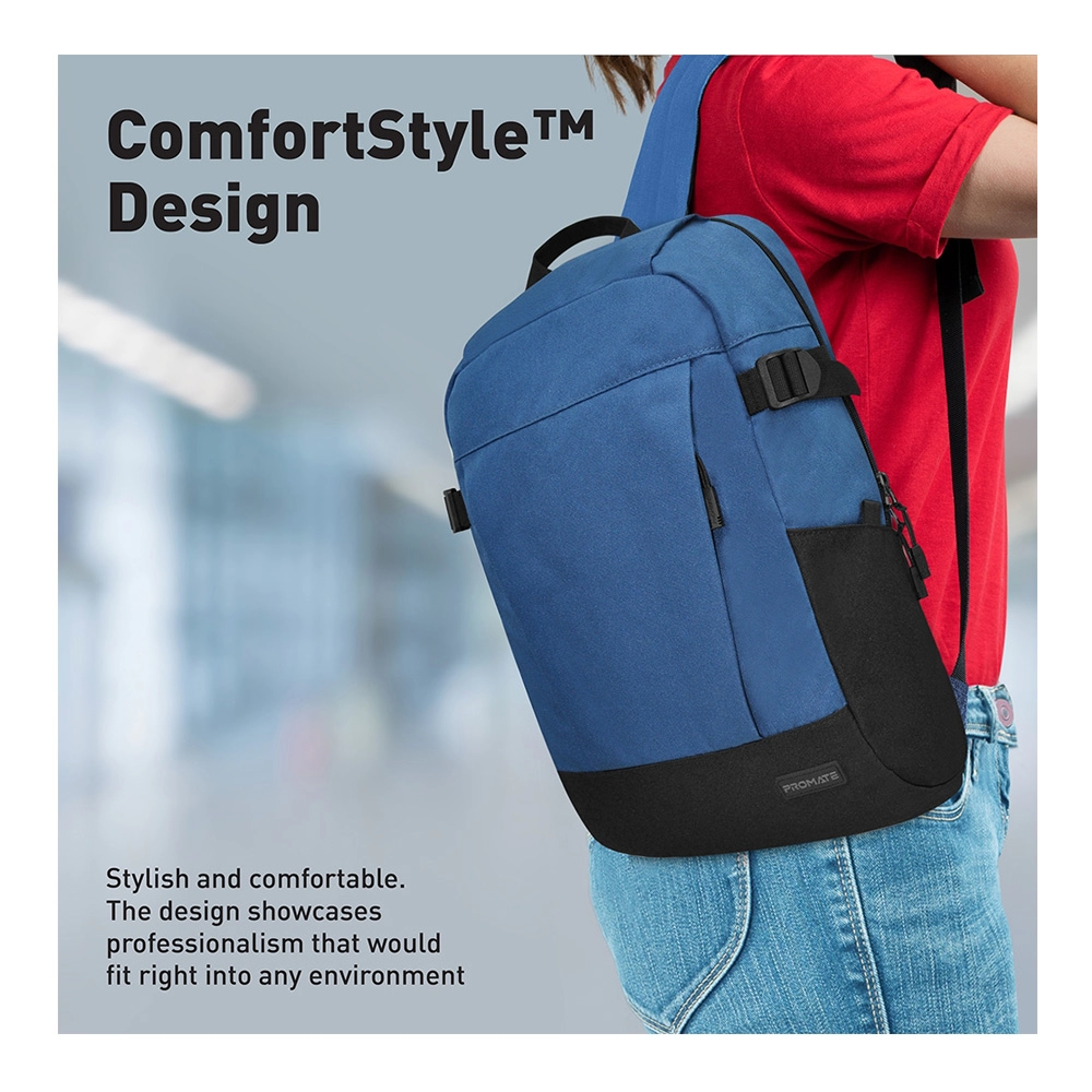 Rucsac pt. laptop Promate Birger 15.6" Blue photo 2