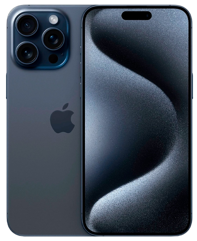 Смартфон Apple iPhone 15 Pro Max / 6.7'' / 8 ГБ / 256 ГБ / Blue Titanium photo 1 Смартфон Apple iPhone 15 Pro Max / 6.7'' / 8 ГБ / 256 ГБ / Blue Titanium photo 1