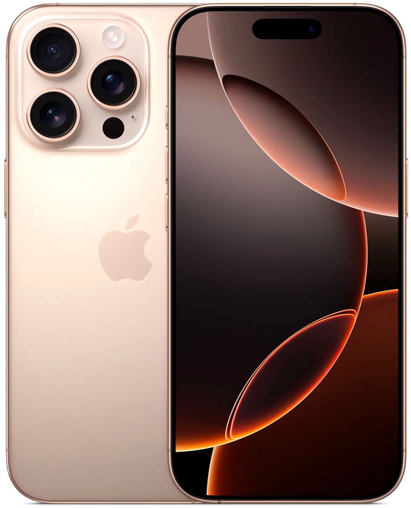Смартфон Apple iPhone 16 Pro / 6.3'' / 8 ГБ / 1 ТБ / Desert Titanium photo 1 Смартфон Apple iPhone 16 Pro / 6.3'' / 8 ГБ / 1 ТБ / Desert Titanium photo 1