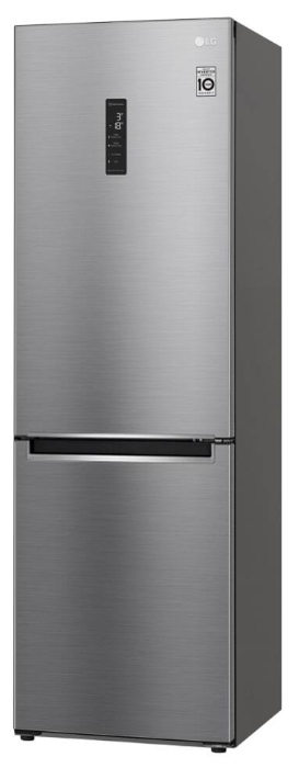Frigider cu doua usi LG GAB459SMUM / 341 l / 186 cm / A++ / Gri photo 2
