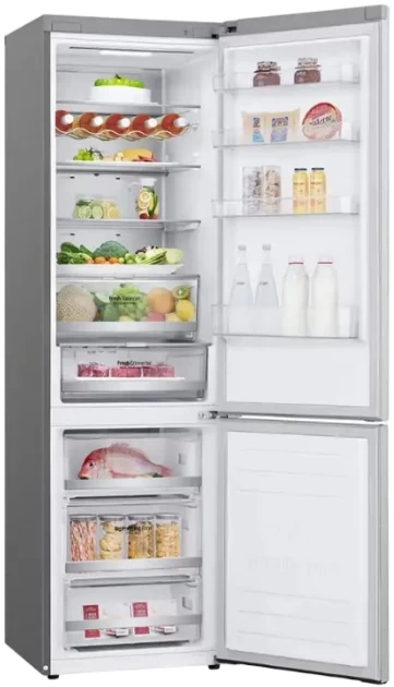 Frigider cu doua usi LG GWB509SAUM / 384 l / 203 cm / F / Gri photo 6