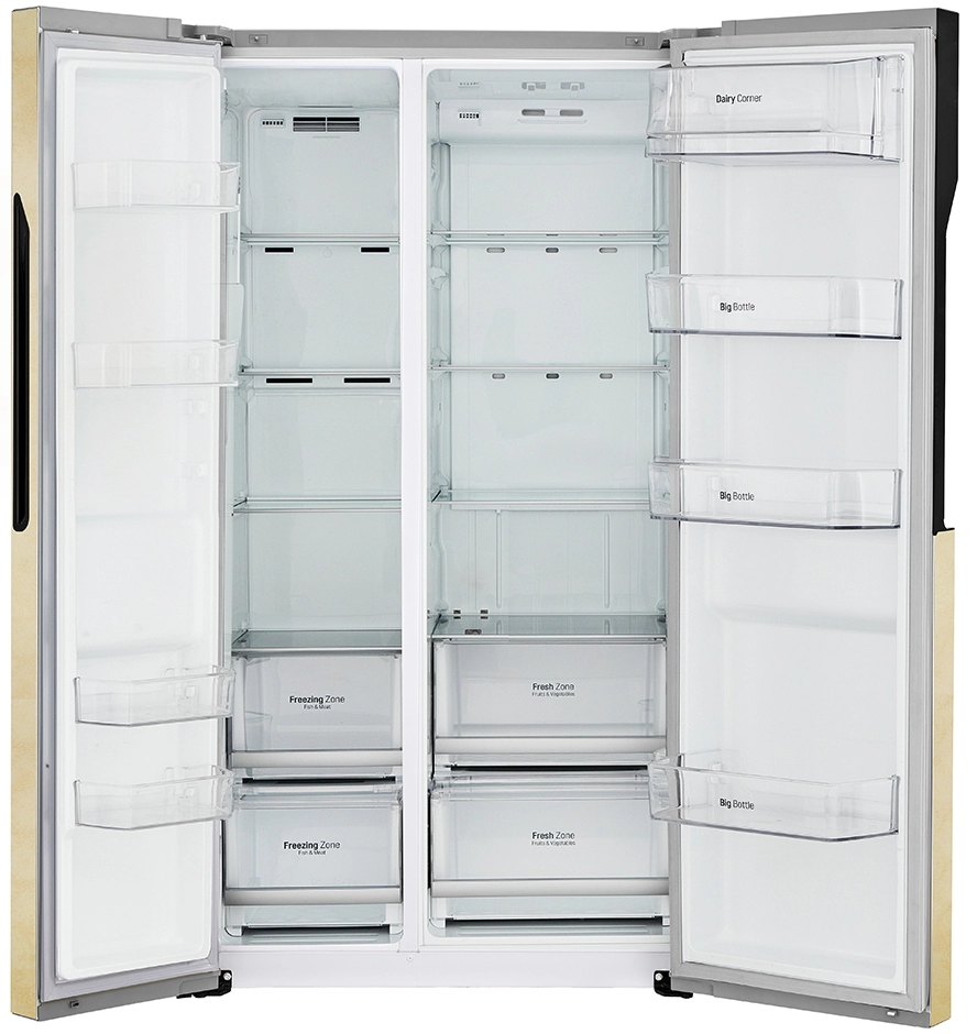 Frigider Side-by-Side LG GC-B247JEUV / 613 l / 179 cm / A+ / Bej photo 2