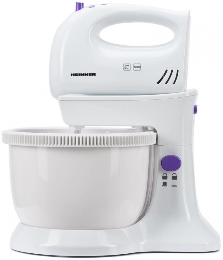 Миксер Стационарный Heinner HMB350UV / 5 скоростей / Белый photo 1