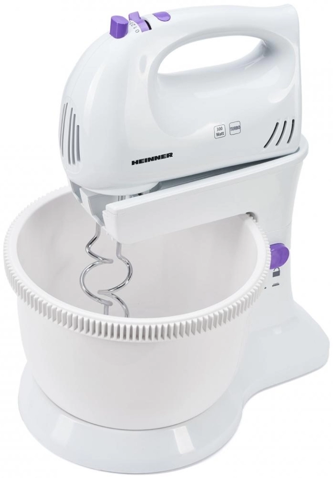 Миксер Стационарный Heinner HMB350UV / 5 скоростей / Белый photo 2