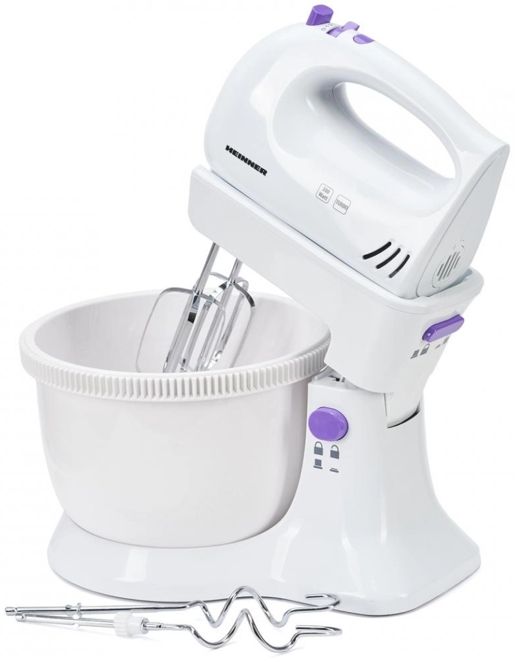 Миксер Стационарный Heinner HMB350UV / 5 скоростей / Белый photo 3
