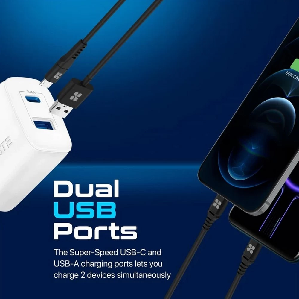 Зарядное устройство для телефона Promate AISBIPLUG2EUW photo 2