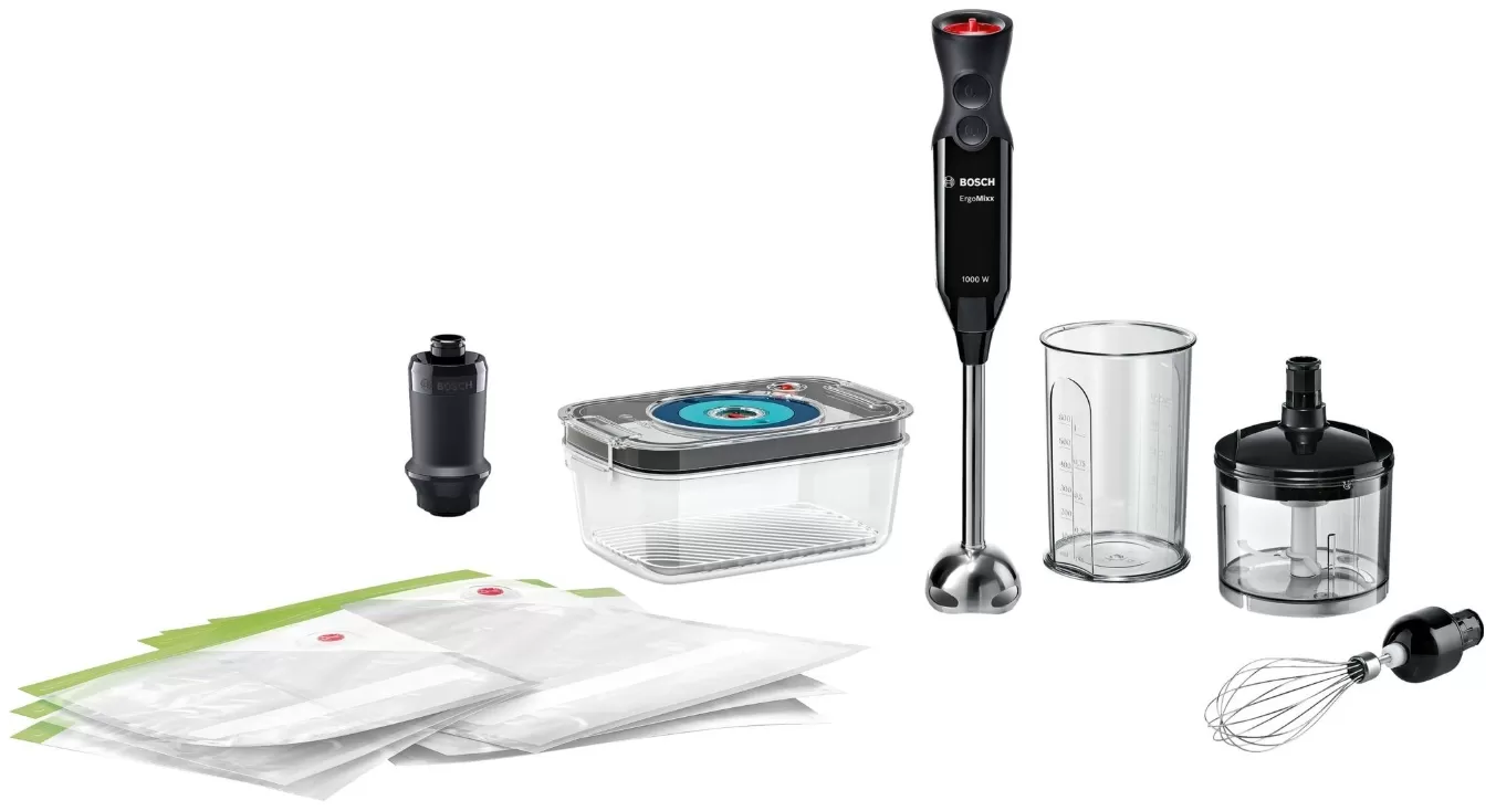 Blender Submersibil Bosch MS6CB61V5 Negru / 12 viteze / 600 ml photo 1