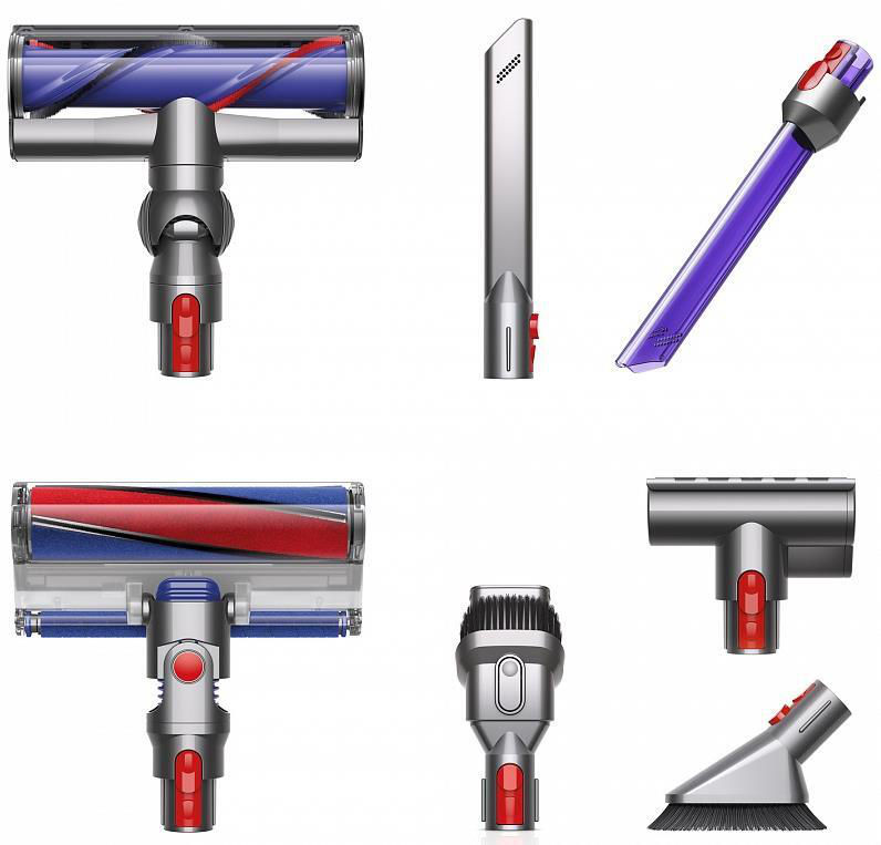 Aspirator vertical Dyson V8 / 425W / Оранжевый-синий photo 4