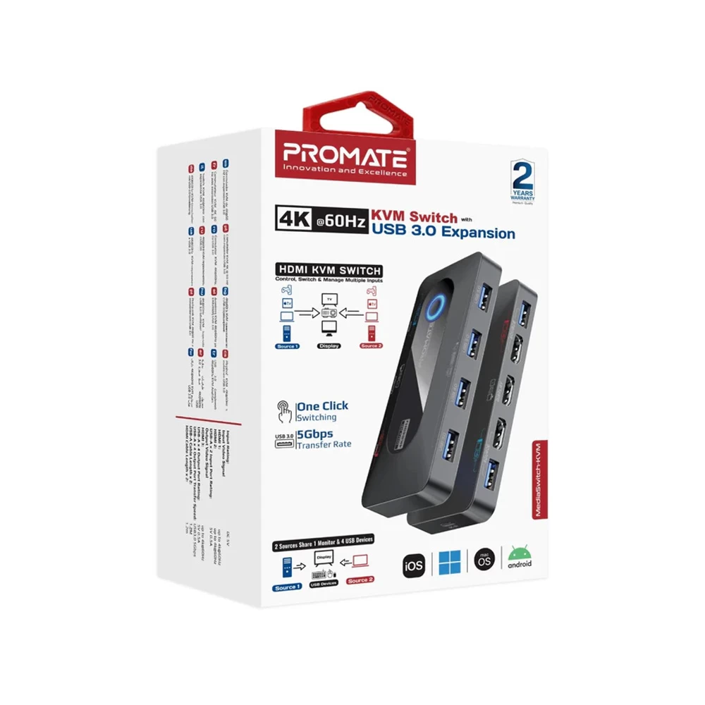 USB Hub Promate Media Switch-KVM photo 6