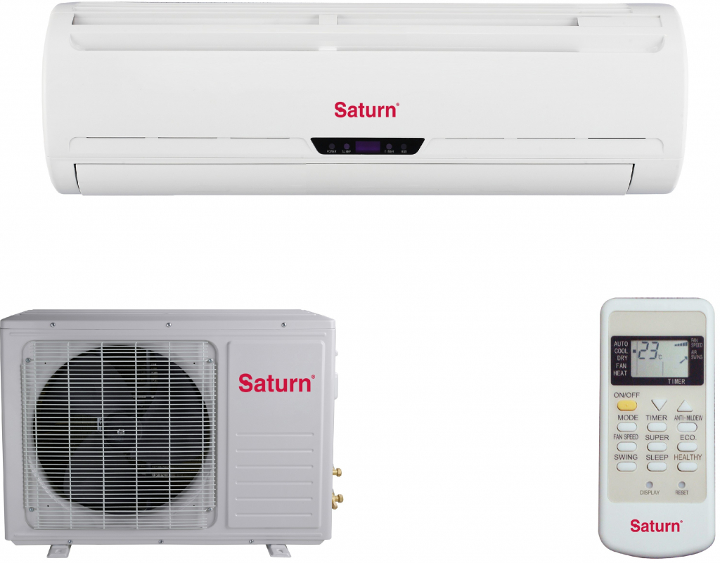 Кондиционер Saturn CS-24VP 24000 BTU / 70 м2 / Обычный / R410а / A photo 1 Кондиционер Saturn CS-24VP 24000 BTU / 70 м2 / Обычный / R410а / A photo 1