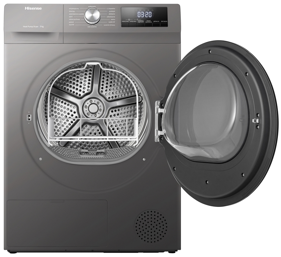 Сушильная машина Hisense DHQA903VT / 9 кг / A+++ / Серый photo 4