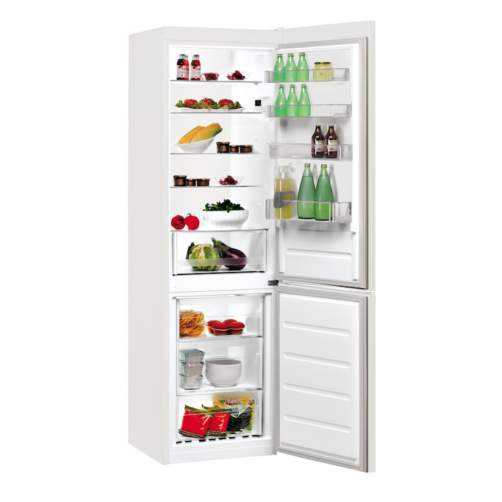 Frigider cu doua usi Indesit LI9 S2E W1 / 372 l / 201 cm / E / Alb photo 2