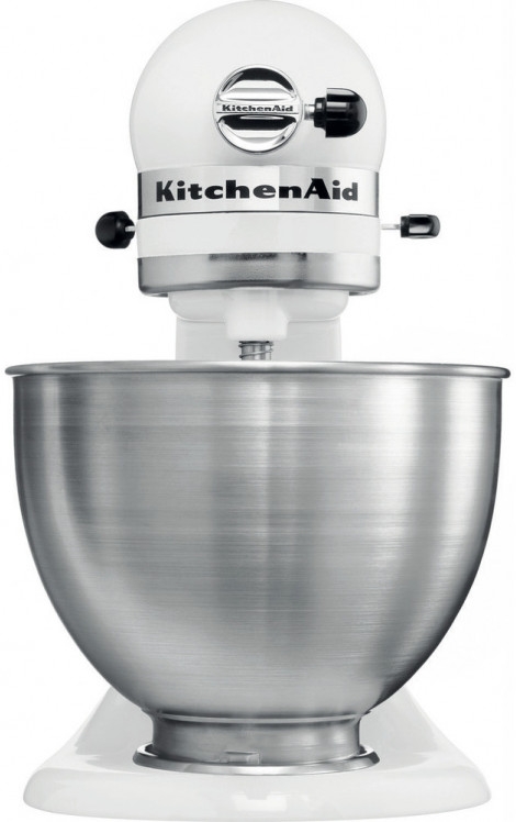 Mixer Stationar KitchenAid 5K45SSEWH / 10 viteze / Alb photo 4
