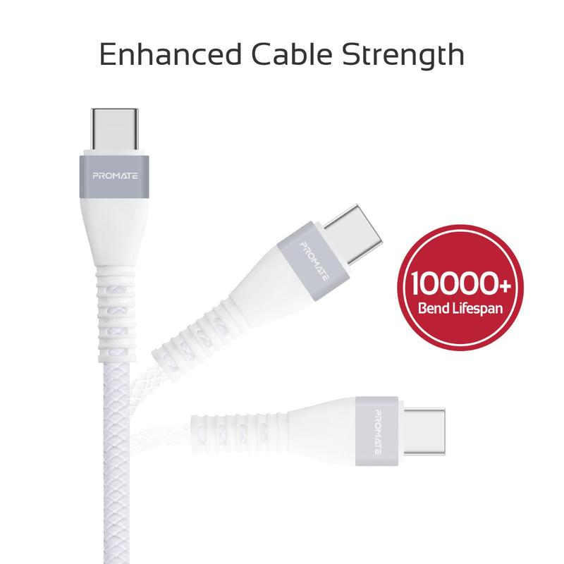 Кабель USB-A - USB Type-C Promate VigoRay-C White 1.2 /1.2м /Белый photo 6