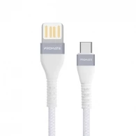 Cablu USB-A - USB Type-C Promate VigoRay-C White 