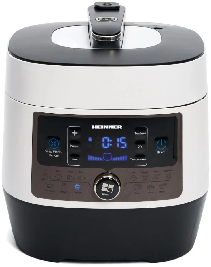 Мультиварка Heinner HPCK6WH /3-4.9 л / 900 / 14авто-программ / Белый photo 1