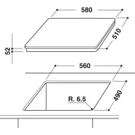 Встраиваемая индукционная панель Hotpoint - Ariston KIA 641BB WH thumbnav 2