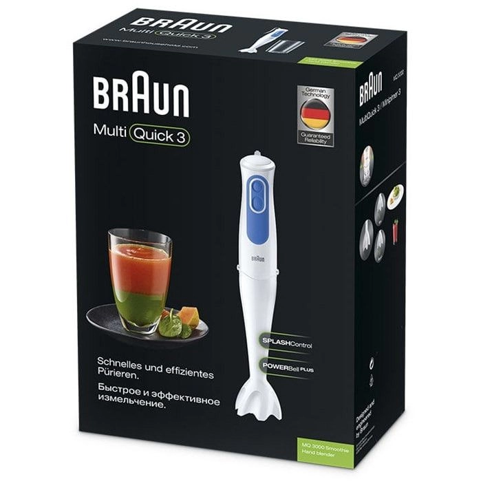 Блендер для смузи Погружной Braun MQ3000WH Белый  / 2 скоростей / 600 мл photo 3