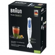 Блендер для смузи Braun MQ3000WH, 600 мл, 700 Вт, 2 скоростей, Белый  thumbnav 3