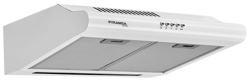 Вытяжка Pyramida UNO 50 WH / Плоская / До 9 кв.м / Белый photo 1