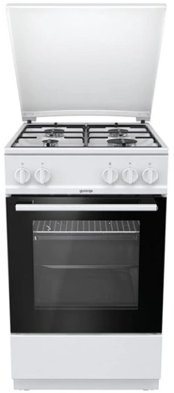 Газовая плита Gorenje G5111WJ / 4 конфорок / 50 см / Белый photo 1 Газовая плита Gorenje G5111WJ / 4 конфорок / 50 см / Белый photo 1