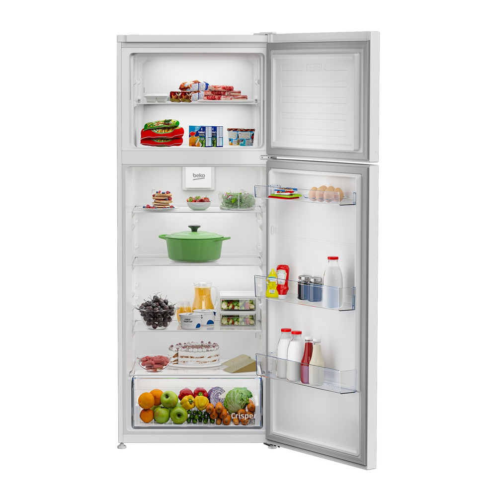 Frigider cu doua usi Beko RDSE465K40WN / 437 l / 185 cm / E / Alb photo 2