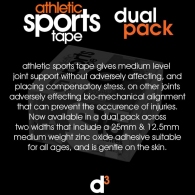 Banda sport d3 AST Athletic Strapping 25+12.5mm DualPK thumbnav 2