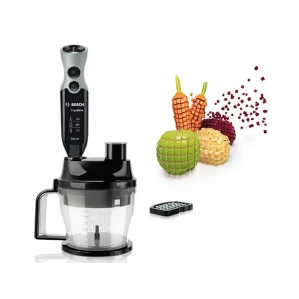 Blender Bosch MSM671X0, 800 ml, 750 W, 12 trepte viteza, Negru cu inox photo 3