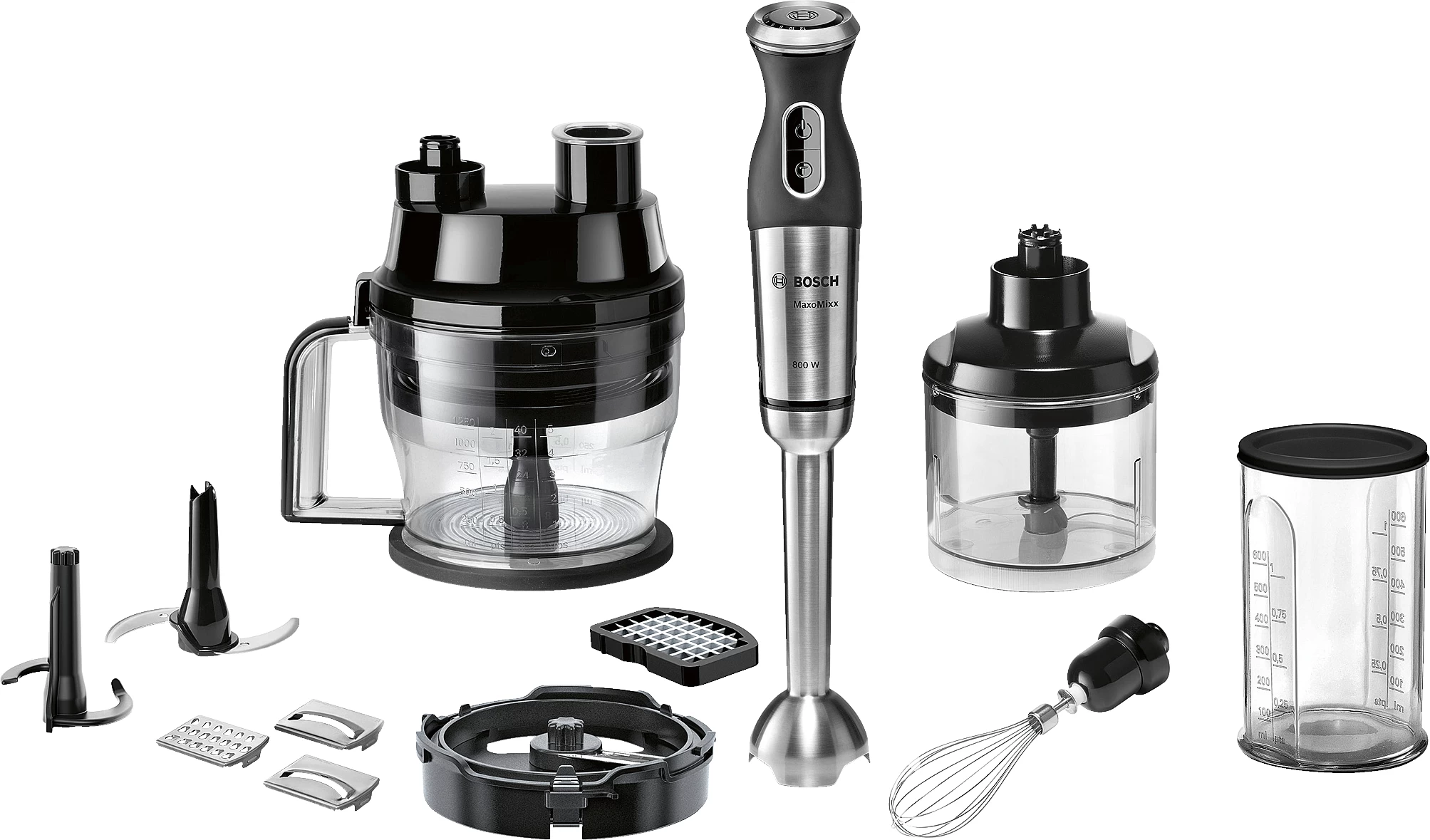 Blender Bosch MSM881X1, 12 trepte viteza, Negru photo 1