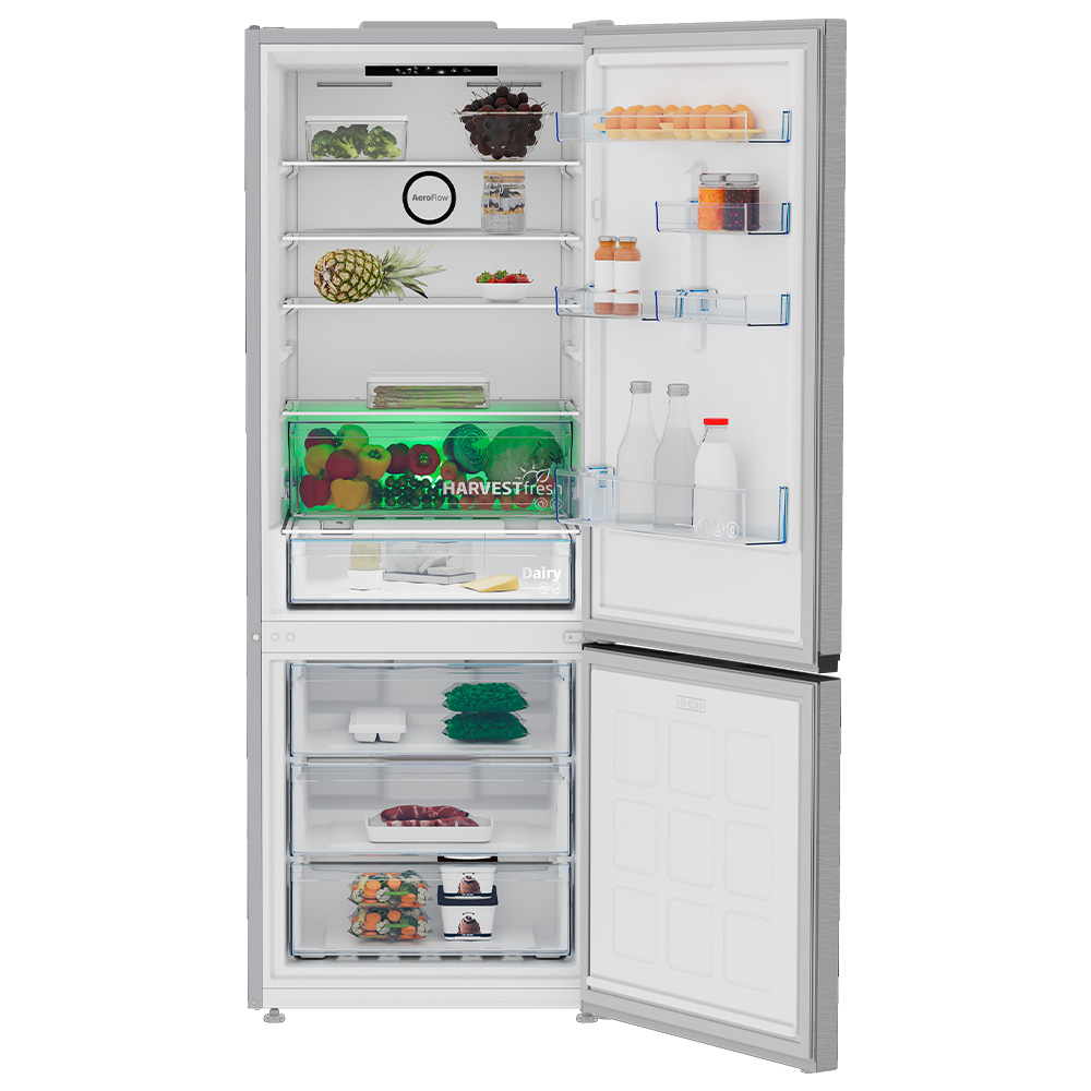 Frigider cu doua usi Beko B3RCNE564HXB / 490 l / 192 cm / E / Inox photo 4