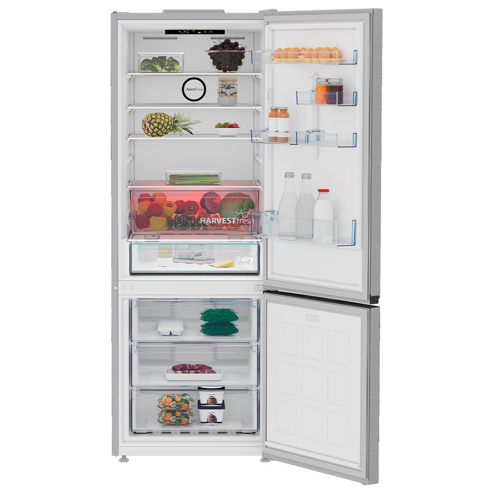 Frigider cu doua usi Beko B3RCNE564HXB / 490 l / 192 cm / E / Inox photo 5