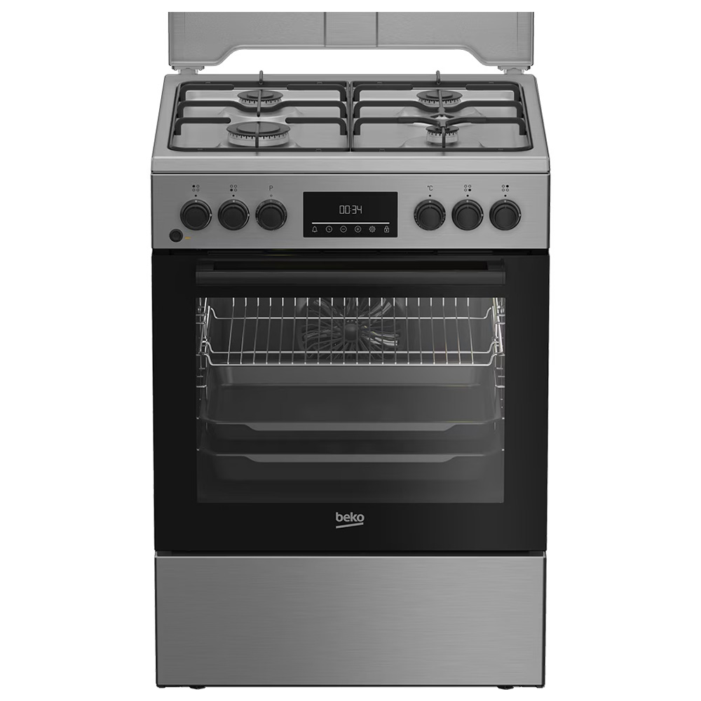 Aragaz pe gaz Beko FBSM62320TXD / 4 arzatoare / 60 cm / Argintiu photo 1 Aragaz pe gaz Beko FBSM62320TXD / 4 arzatoare / 60 cm / Argintiu photo 1