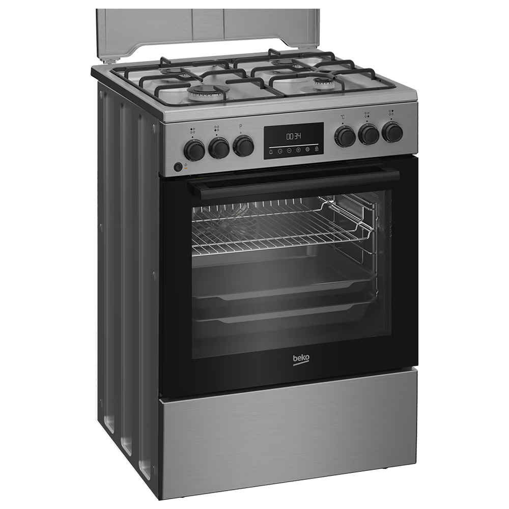 Aragaz pe gaz Beko FBSM62320TXD / 4 arzatoare / 60 cm / Argintiu photo 2