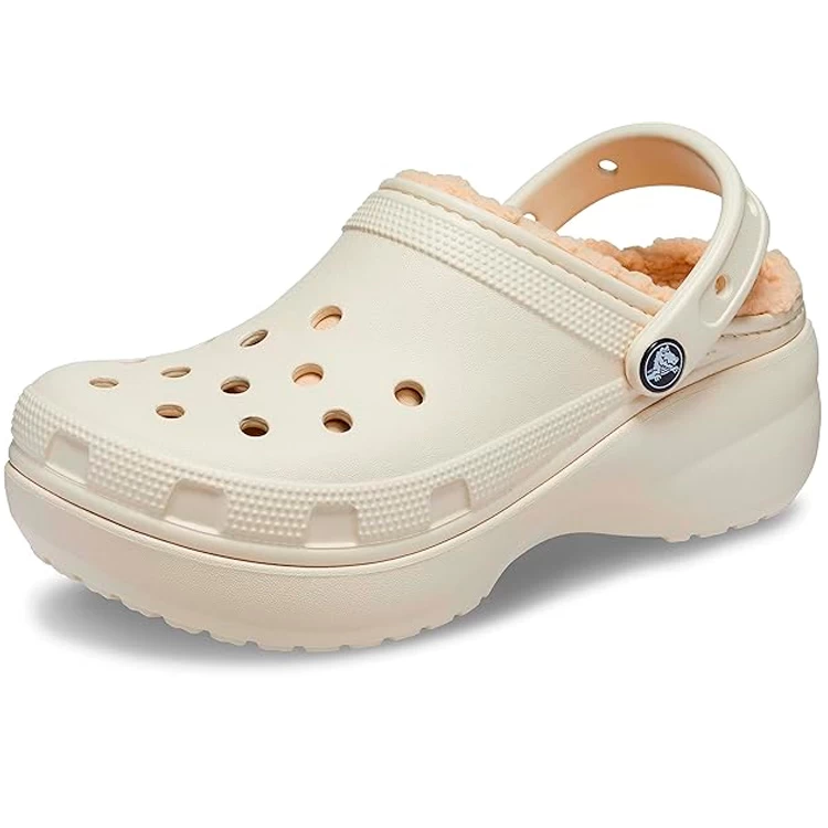 Шлепанцы Crocs Classic Platform Lined Clog W / Женский / 34-35 / Бежевый photo 5
