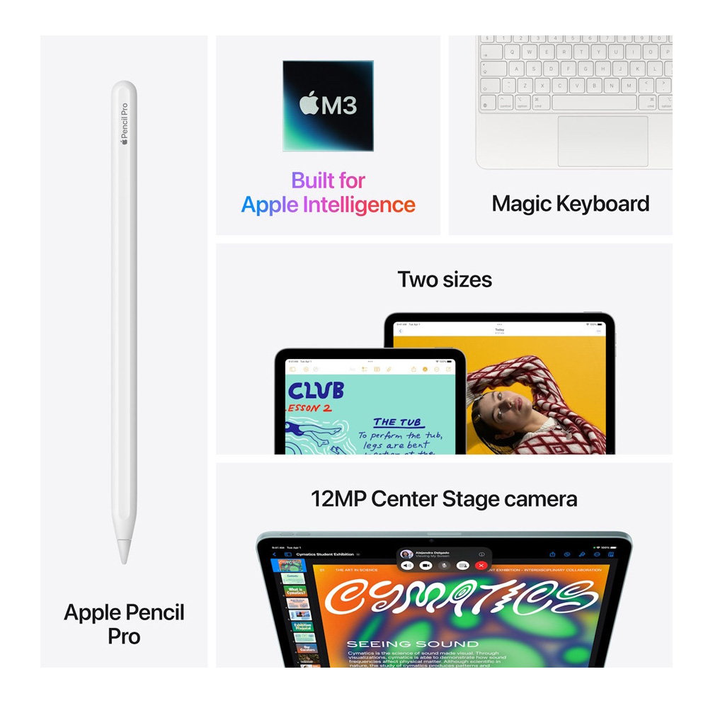 Планшет Apple iPad Air 2025 11 дюймов / Wi-Fi / 8 ГБ / 128ГБ / Space Grey photo 4