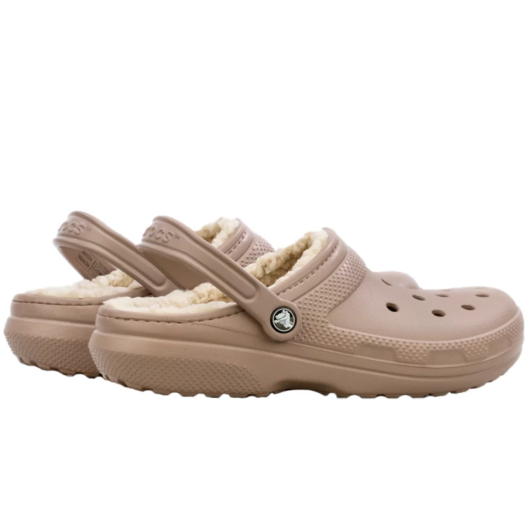 Шлепанцы Crocs Classic Lined Clog / Женский / 37-38 / Бежевый photo 4