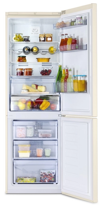 Холодильник двухдверный Beko RCNA365E30ZB / 316 л / 185 см / A++ / Бежевый photo 3