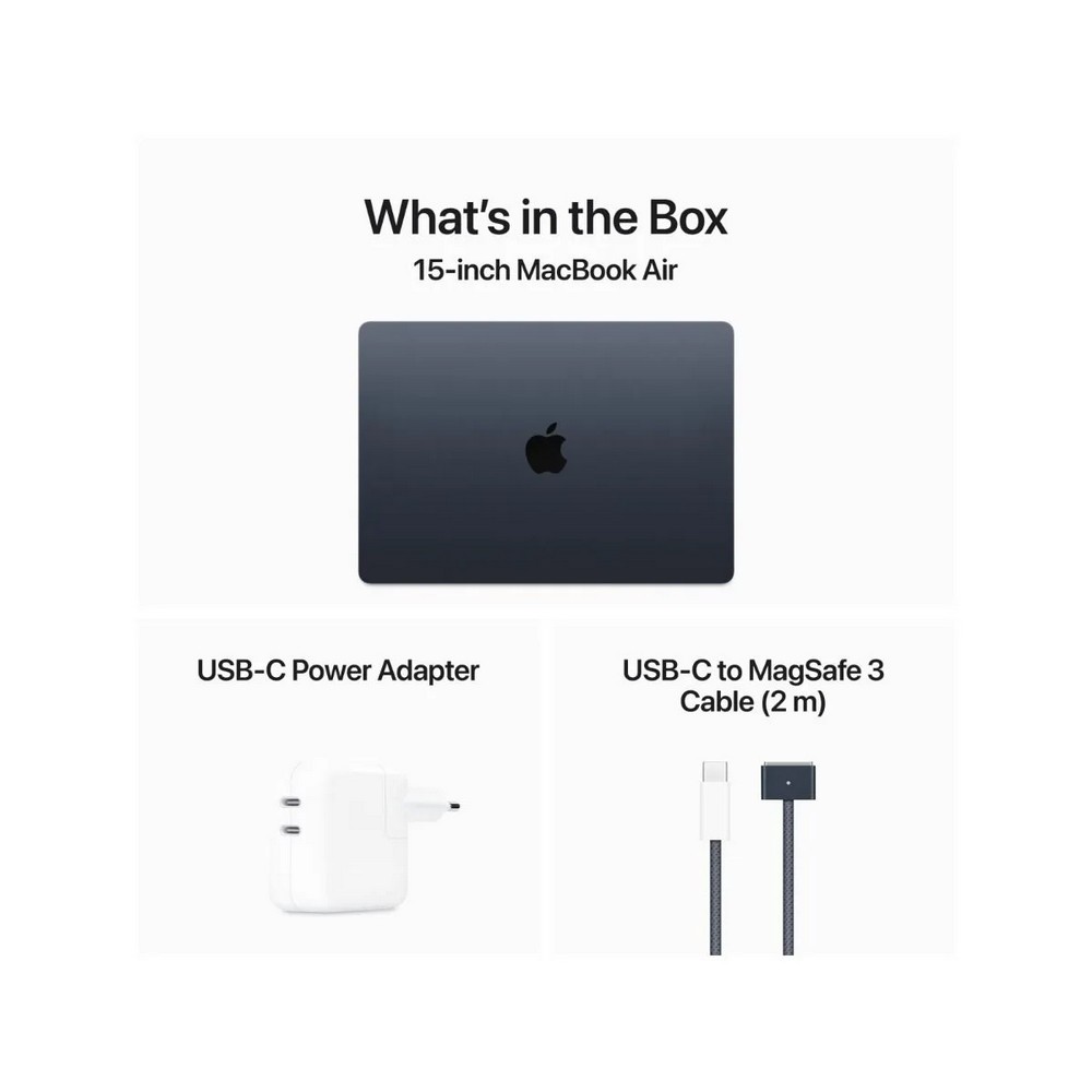 Ноутбук Apple Ультрабук MacBook Air 15.3 2024 15.3” / 8 ГБ / 512 ГБ / M3 / M3 / Black photo 8