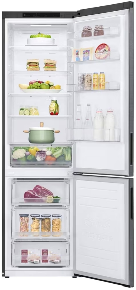 Frigider cu doua usi LG GWB509CLZM / 384 l / 203 cm / F / Gri photo 11