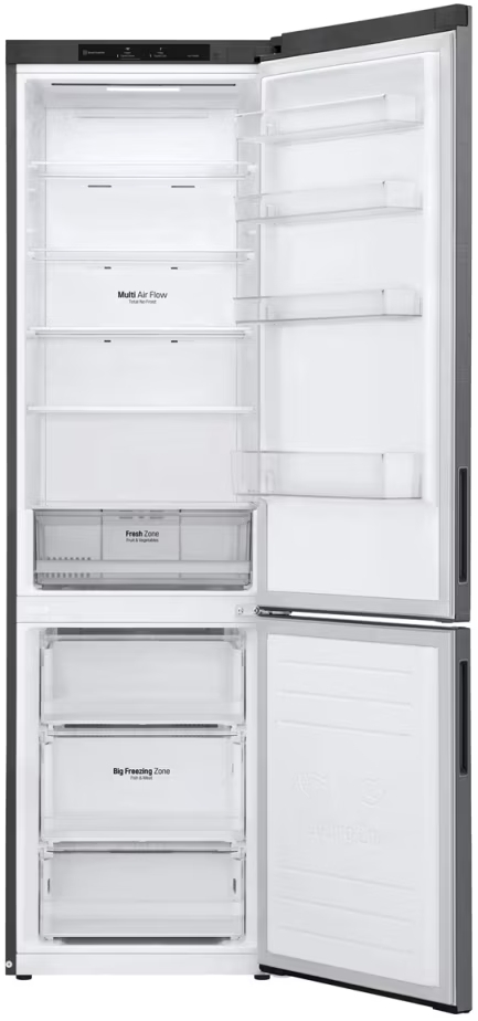 Frigider cu doua usi LG GWB509CLZM / 384 l / 203 cm / F / Gri photo 12