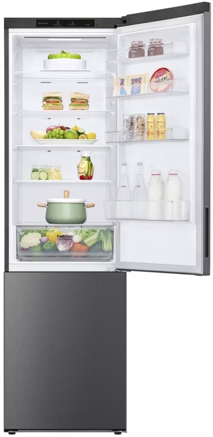 Frigider cu doua usi LG GWB509CLZM / 384 l / 203 cm / F / Gri photo 3