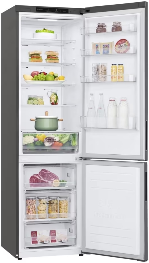 Frigider cu doua usi LG GWB509CLZM / 384 l / 203 cm / F / Gri photo 7