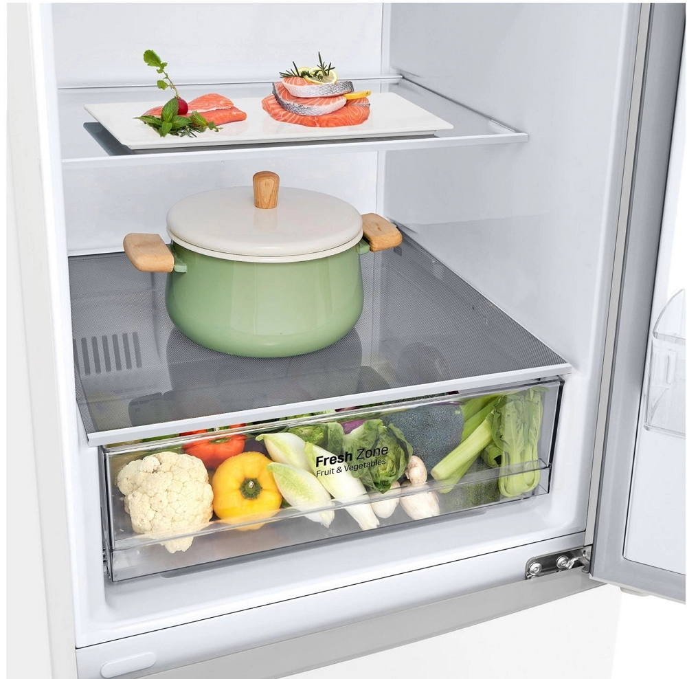 Холодильник двухдверный LG GW-B509CQZM / 364 л / 203 см / A++ / Белый photo 6