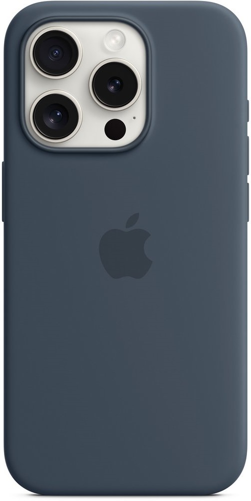 Husa Pentru smartphone Apple iPhone 15 Pro Silicone Case Storm Blue (MT1D3ZM) Blue photo 1 Husa Pentru smartphone Apple iPhone 15 Pro Silicone Case Storm Blue (MT1D3ZM) Blue photo 1