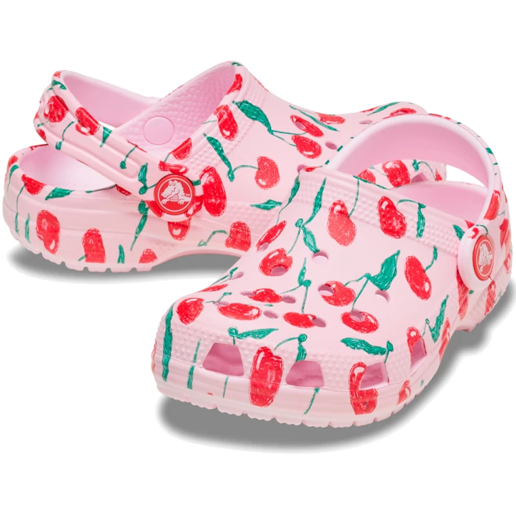 Шлепанцы Crocs Classic Fresh Fruits Clog T / см / Розовый/Красный photo 4