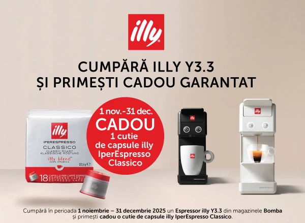 Espressoare Illy cu cadou – primesti cafea capsule gratuit!