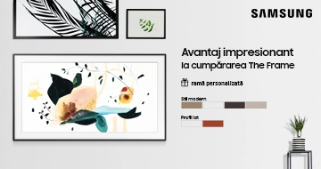 La procurarea televizorului Samsung The Frame alegeți o ramă cadou!