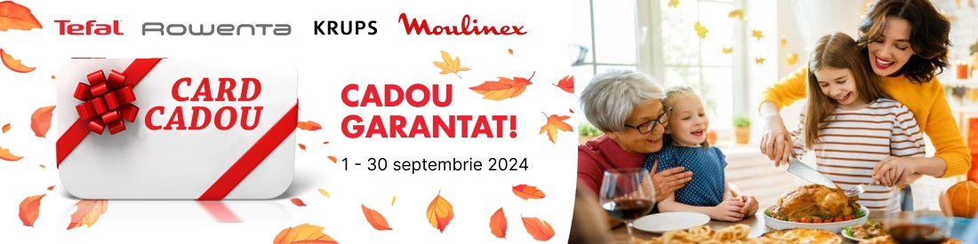 Premiu garantat la procurarea mărfii Tefal, Moulinex!