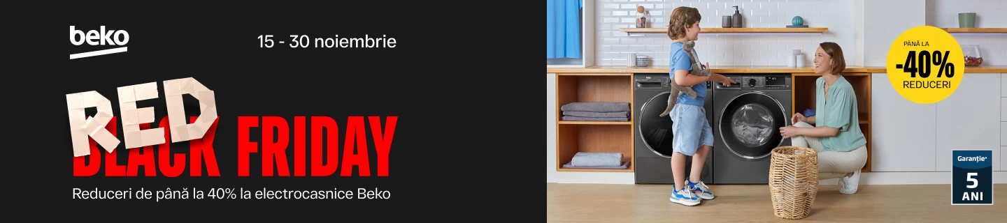 Reduceri de până la 40% la electrocasnicele preferate Beko!